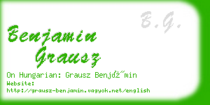 benjamin grausz business card